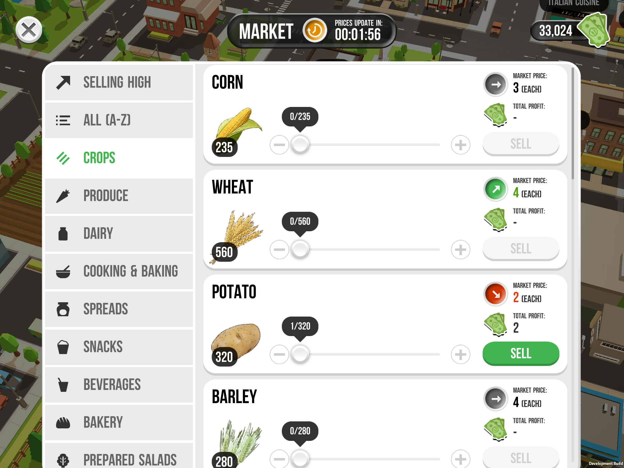 Market on free Farmers Game App