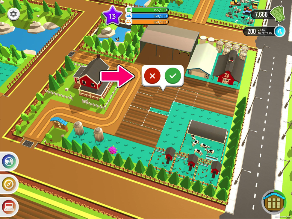 place object in free farmers 2050 game app