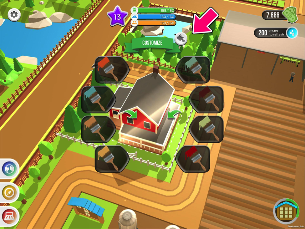 customize farm on free farmers 2050 game